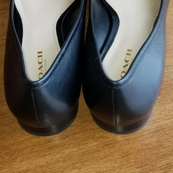Coach Noella black leather flat - Picture 4 of 8